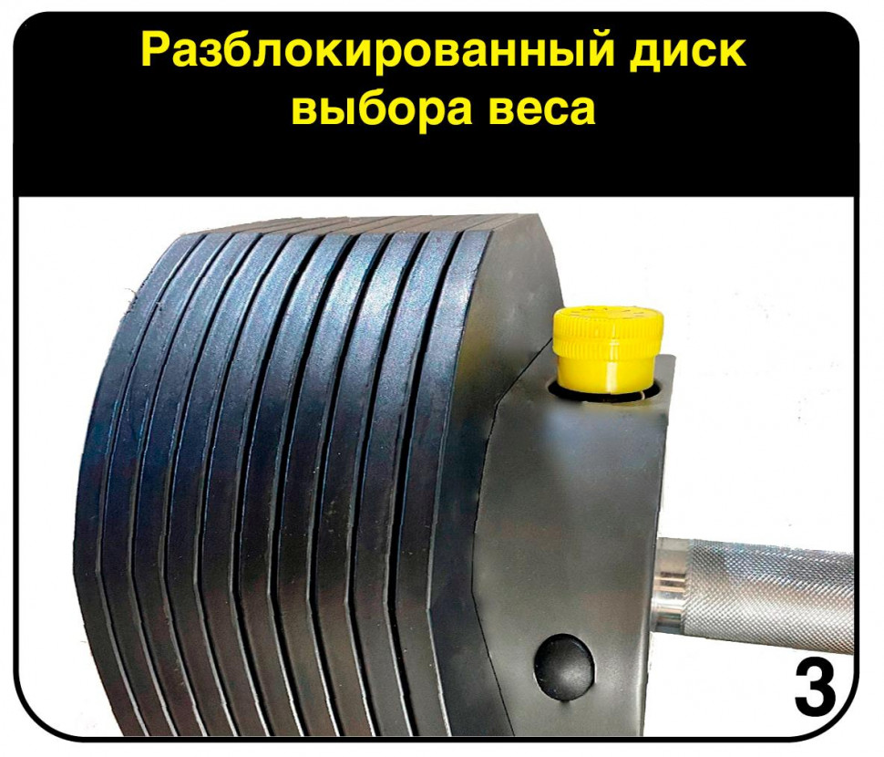 Гантели наборные First Degree Fitness MX Select MX-85, вес 5.6-38.6 кг, 2 шт без стойки