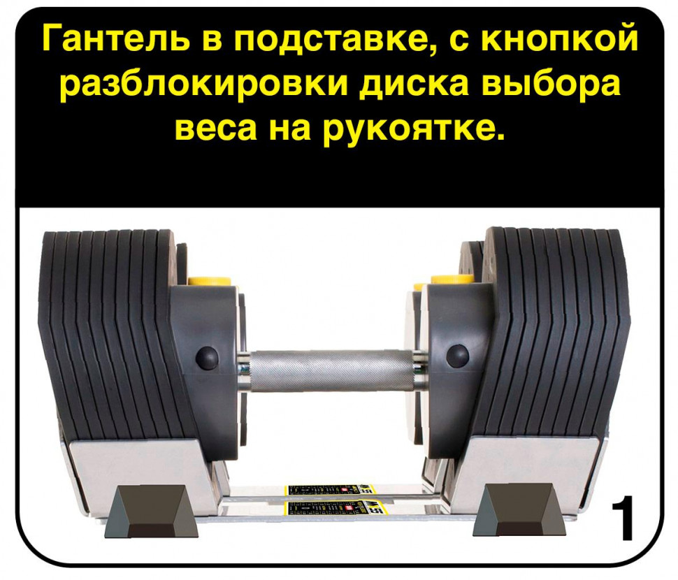 Гантели наборные First Degree Fitness MX Select MX-85, вес 5.6-38.6 кг, 2 шт без стойки