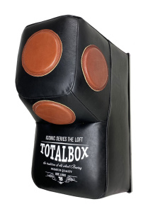 Подушка боксерская Г-образная с мишенями LOFT TOTALBOX кожа 40*60*46 черн/корич