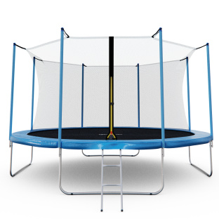 Батут каркасный с сеткой DFC Kondition 14 ft с лестницей
