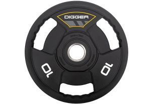 Диск олимпийский полиуретановый 3-х хватовый 10кг