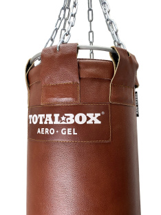 Мешок боксерский гелевый AEROGEL TOTALBOX кожа 35/150/80 кг коричневый